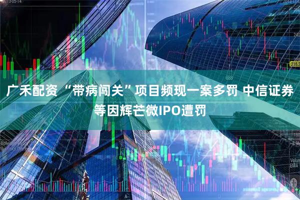 广禾配资 “带病闯关”项目频现一案多罚 中信证券等因辉芒微IPO遭罚