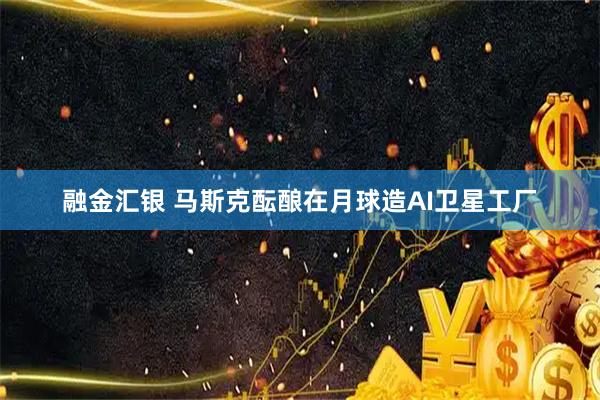 融金汇银 马斯克酝酿在月球造AI卫星工厂