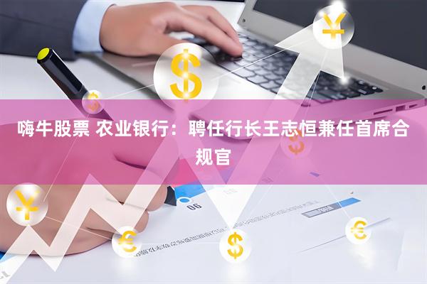 嗨牛股票 农业银行：聘任行长王志恒兼任首席合规官
